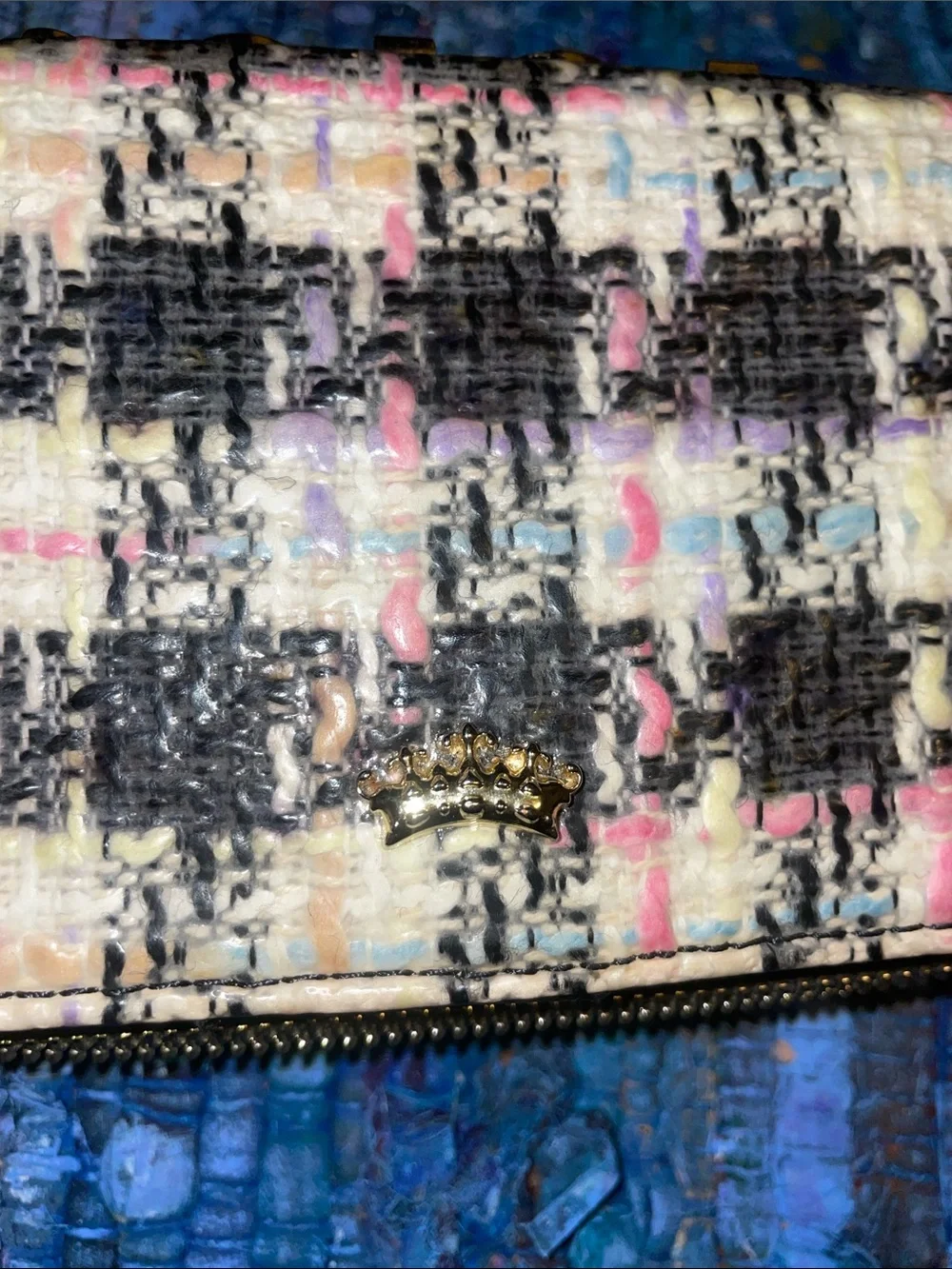 Juicy Couture Tweed design Wallet/Clutch